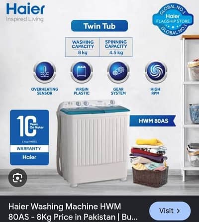haier double washing machine royal washing machine 10 year warranty