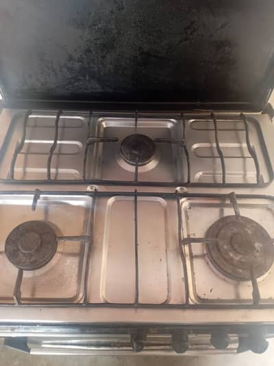 SKY FLAME Gas Cooker with Electric & Gas Oven – Excellent Working