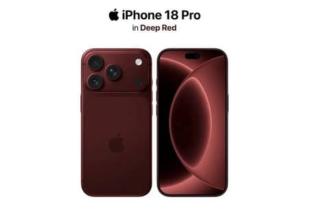 Apple iPhone 18 Pro Max Burgundy Color 256 Duel Esims