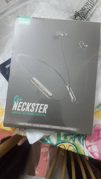 Amaze Go NECKSTER Wireless Neckband Earphone (Brand New)