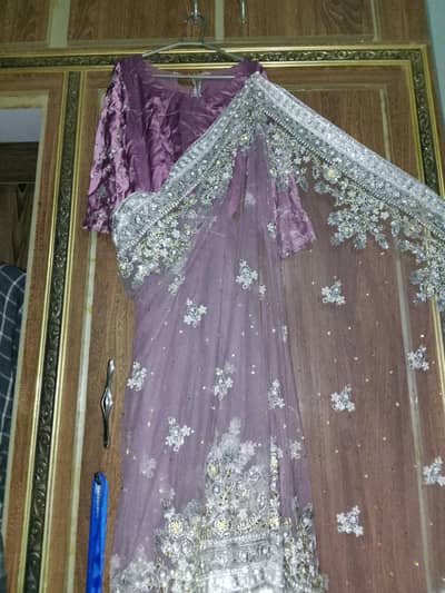 Tee pink colour saree