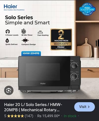 haier microwave oven discount 50%off