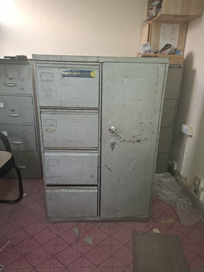 Steel Filing Cabinet with Locker