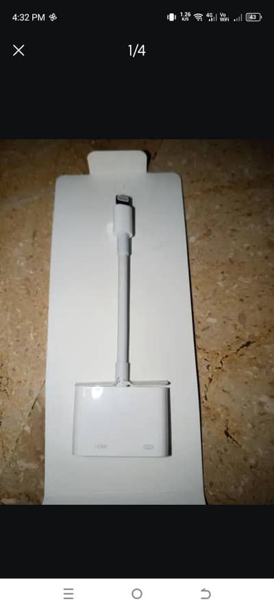 Apple Lightning to Digital AV HDMI Adapter