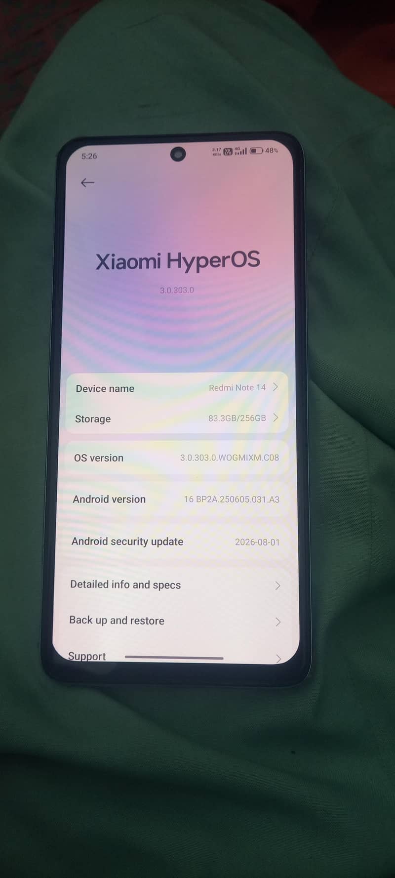 Xiaomi Redmi Note 14 0