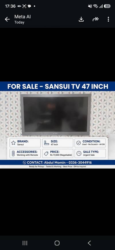 sansui tv