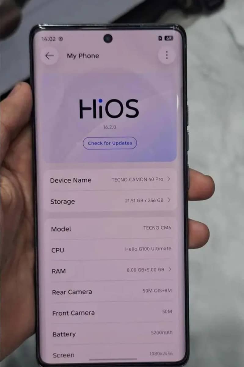 Tecno CAMON 40 Pro 3