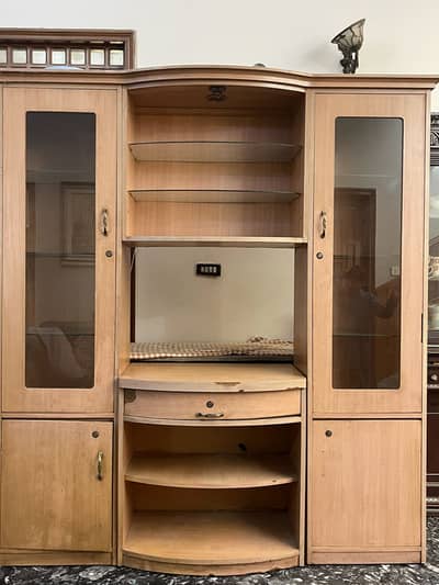 Large size cabinet for showcase and tv trolley 1.75m wide 2m height