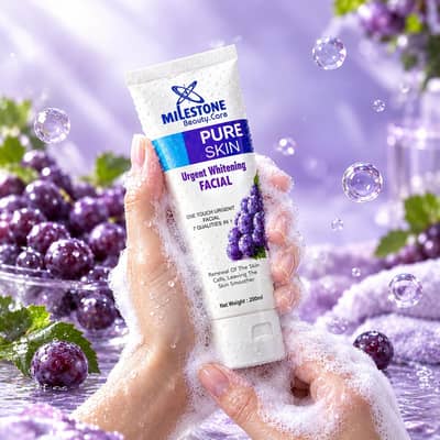 Milestone Grape Whitening Face Wash (200ml)