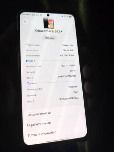 Samsung Mobile S23 Plus