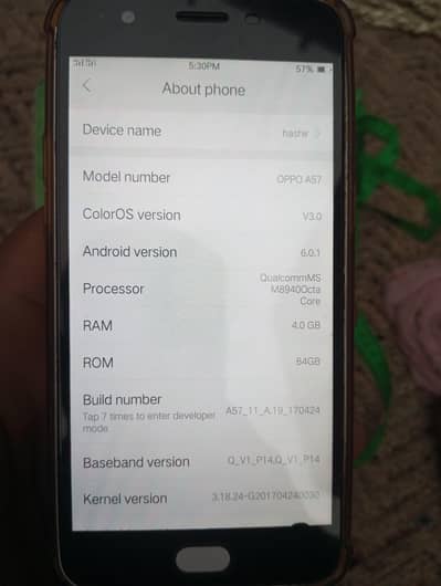 OPPO A57