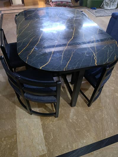 Modern 6 Seater Dining Table Set | Stylish Dining Room Furniture
