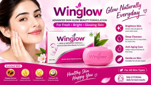 Winglow Beauty Soap 85g – Face and Body Care