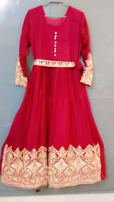 long maroon maxi