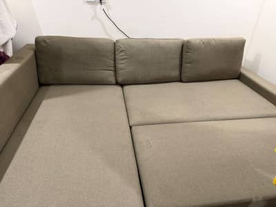 al shape sofa combed molty foam for sale