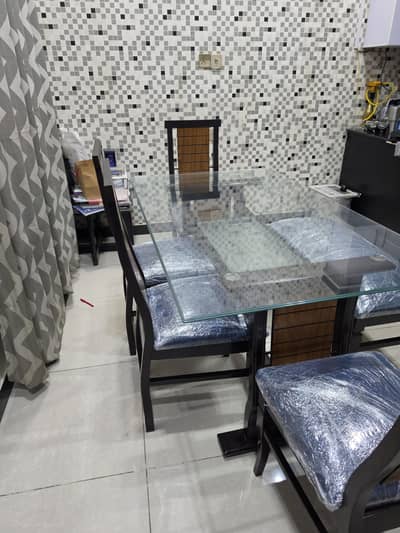 Dining Table Set – 4 Chairs & 1 Bench