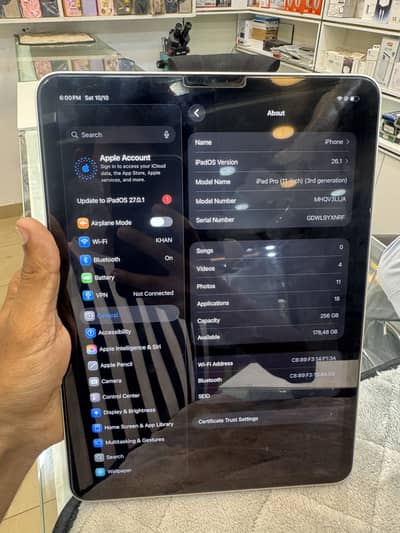 Ipad m1chip 256gp mdm.  Pubg 120fps conditon 10/10. Batery health 91