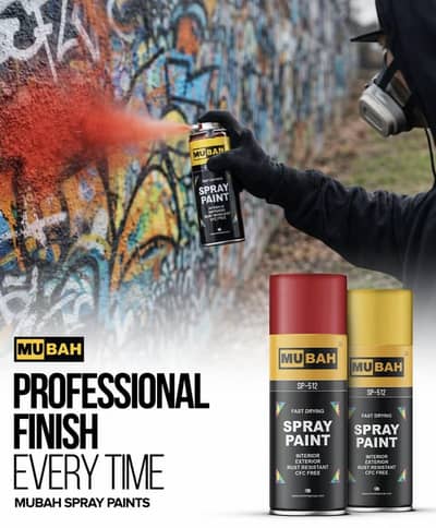 MUBAH & PEACOCK SPRAY PAINT