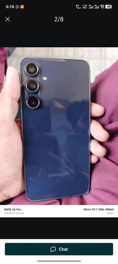 Samsung Mobile A55 5G box ni ha charger original ha