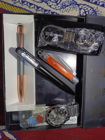 Men’s Gift Set – Watch, Pen, Keychain & Pocket Knife | Gift Box
