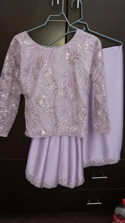Lilac Silk Saree