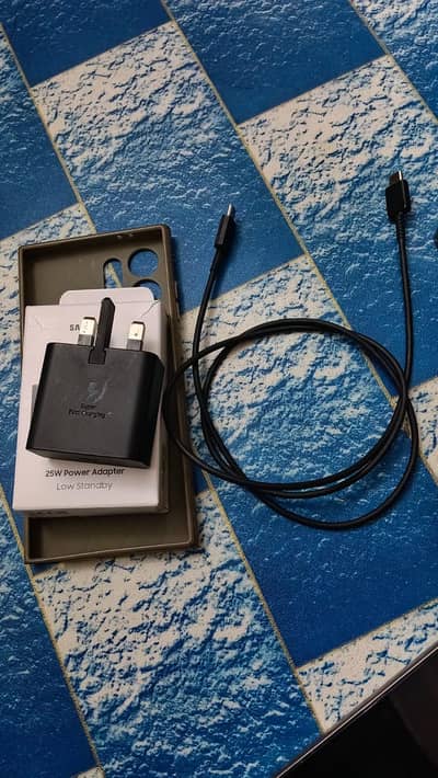 Samsung Mobile S24 Ultra Box With Orginal charger and Cable