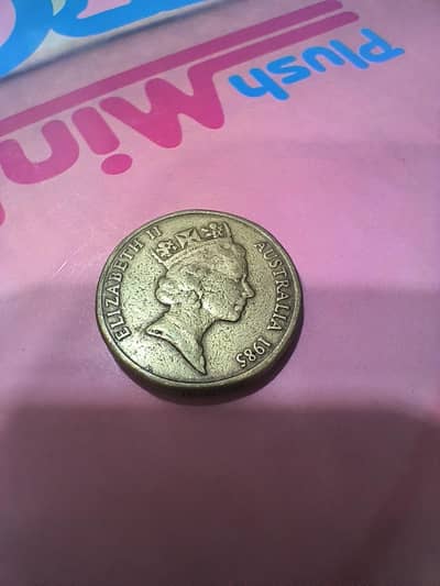 ​Original Australia 1 Dollar Coin 1985 - Vintage Foreign Coin for Sale