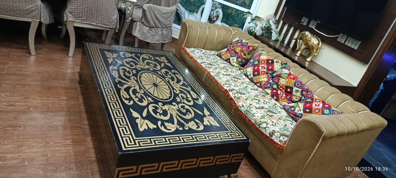 l shape sofa and table 1