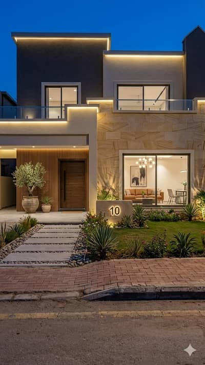 Brand New 08 Marla House For Sale. Gated Community With 24/7 Security Staff. Electricity , Water Supply And Severge System.