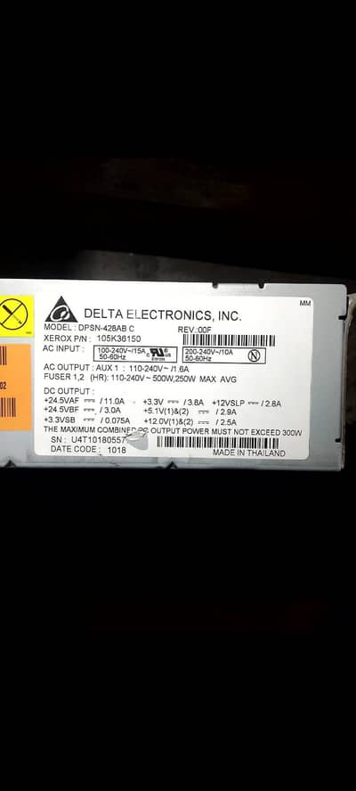 Xerox Original High voltage supply bord XFX-1 SEC