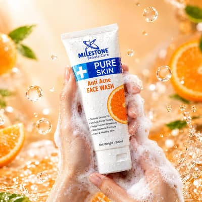 Mileston Orange Anti Acne Face Wash (200ml)