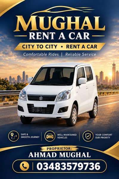 Mughal Rent A Car 03483579736