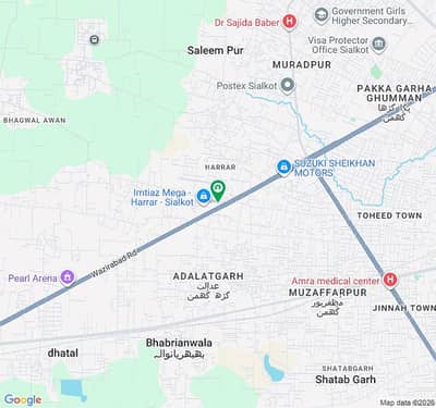1 kanal plot for Sale Phase 3 city villa Sialkot