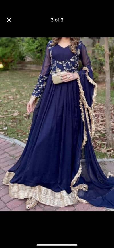 Frock maxi chiffon dress