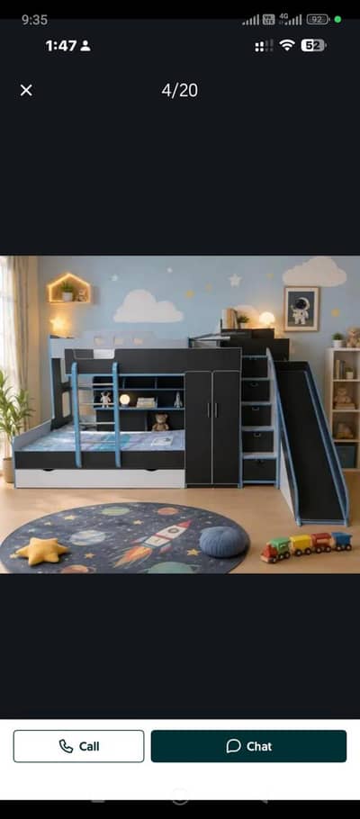 Bunk bed | Kid wooden bunker bed | Baby bed | Double bed | Triple bed
