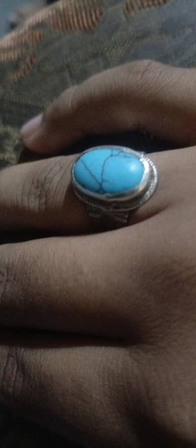 chandi feroza stone ring for sale
