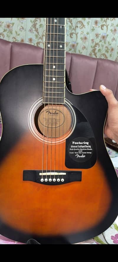 Fender CD-60CSB Acoustic Guitar – Sunburst Cutaway (Like New)