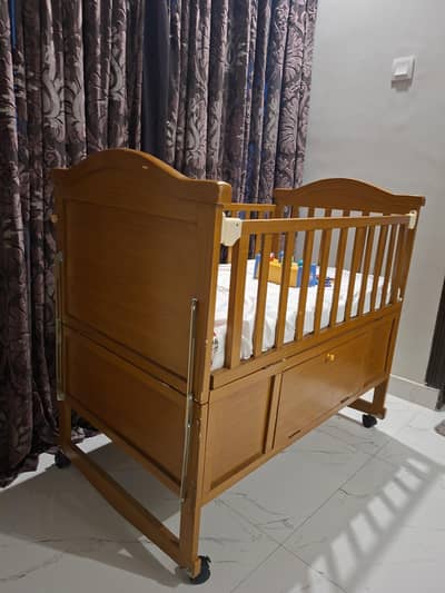Baby cot with free master foam mattress