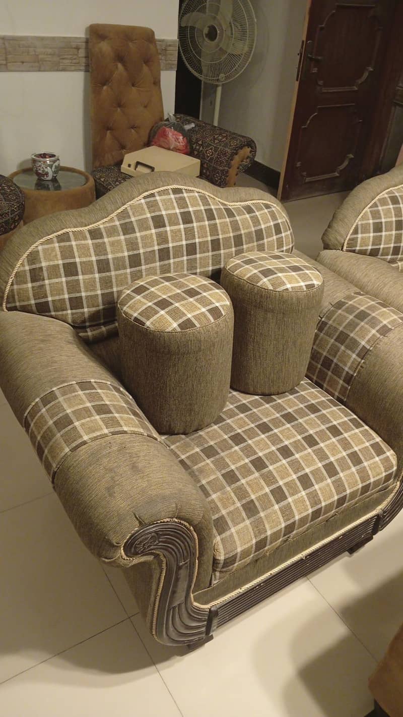 2 seater sofa set , with table 1
