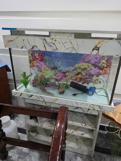 New Like Aquarium with stand , pump and accessories