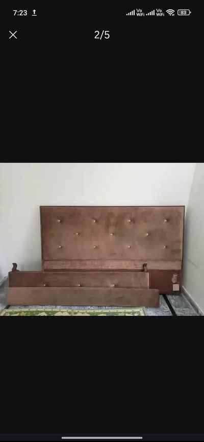 wooden bed