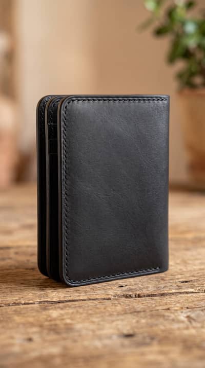 Original Handmade Black Leather Wallet for Men | Premium Quality