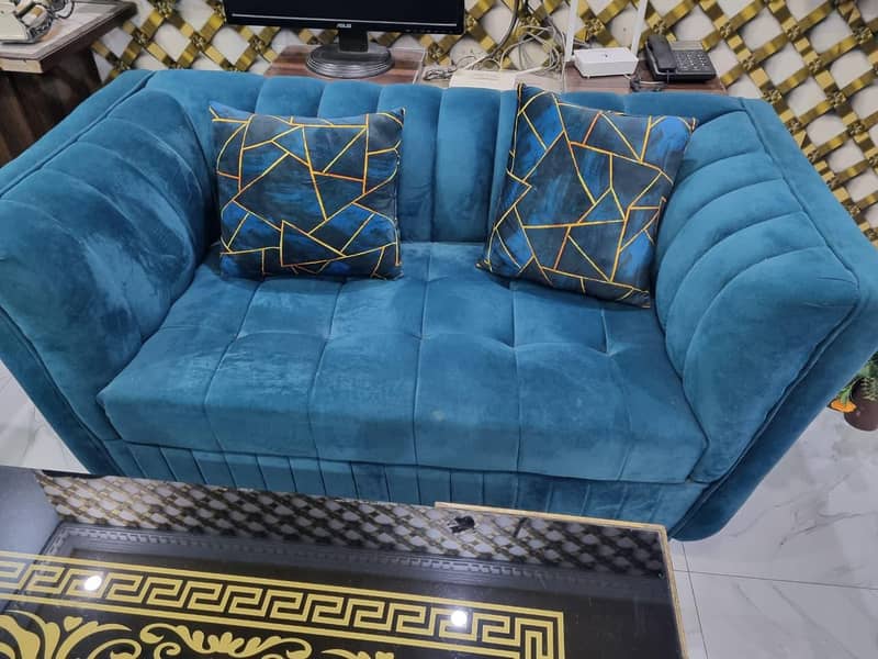 6 seater sofa set with table 3