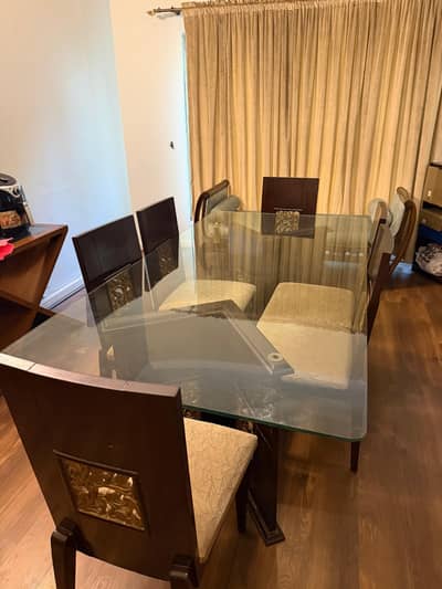 Dining table 6 seater with chairs