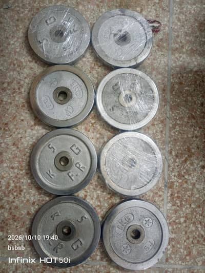 Chrome Plates 5kg 2 sets