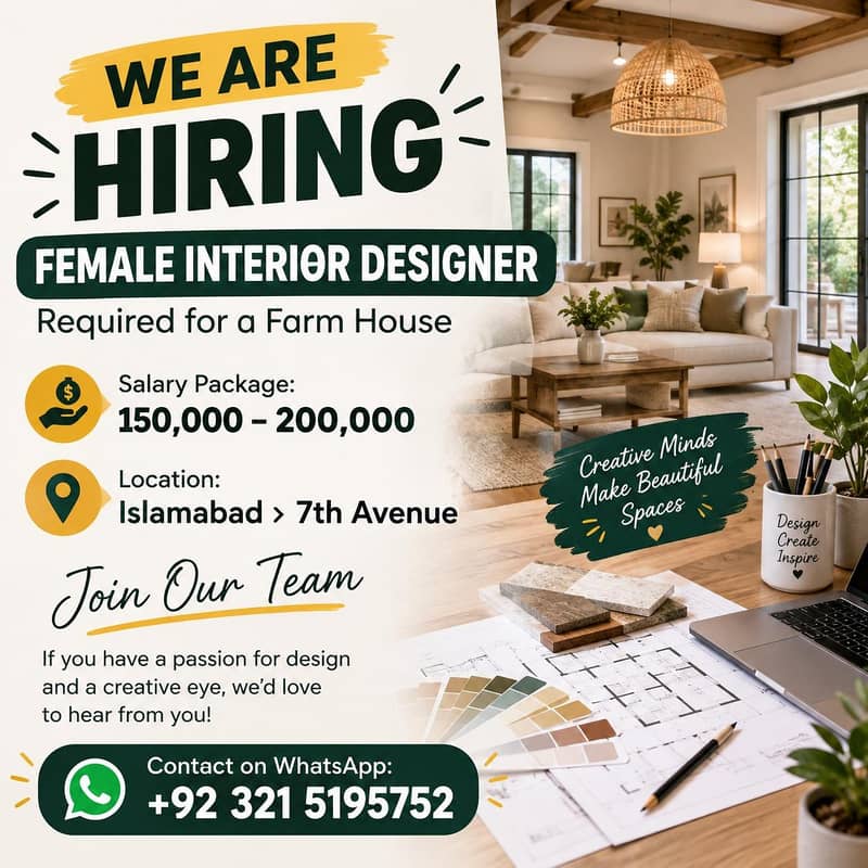 LOOKING FOR INTERIOR DESIGNER 0