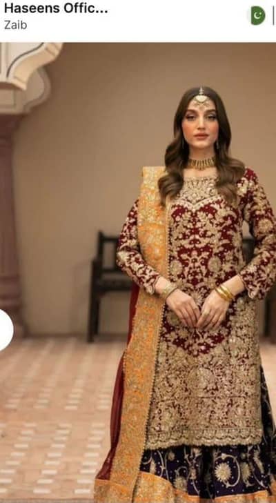haseen's 3pc bridal dress