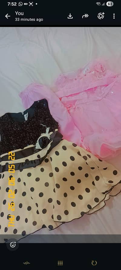 2 baby girl party frocks for 1 to 1.5 years Condition 10/10  -1500 for