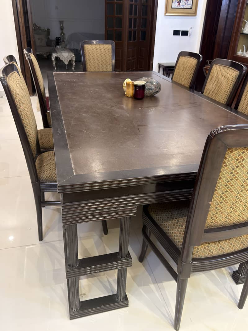 8 chairs dining table 2