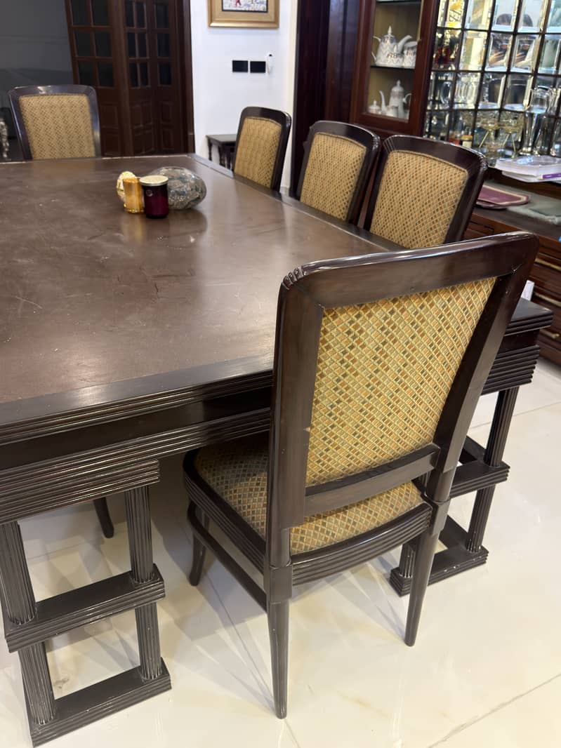 8 chairs dining table 3